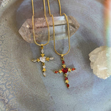 Load image into Gallery viewer, heart cross necklace
