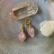 Load image into Gallery viewer, rose quartz earrings
