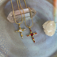 Load image into Gallery viewer, heart cross necklace
