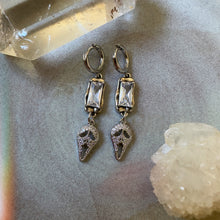 Load image into Gallery viewer, silver scream earrings
