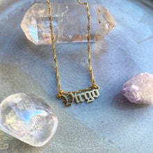Load image into Gallery viewer, zodiac word necklaces (all signs)
