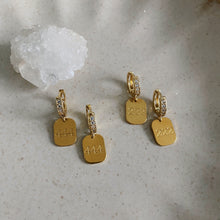 Load image into Gallery viewer, angel number earrings / gold
